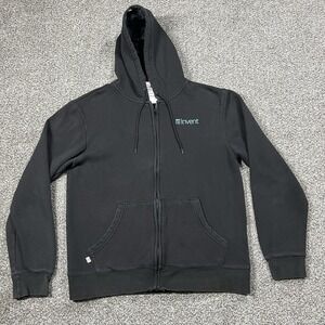 AWS Amazon Hoodie Mens L Black Swag Full Zip Re Invent‎ Fleece Pockets Coding